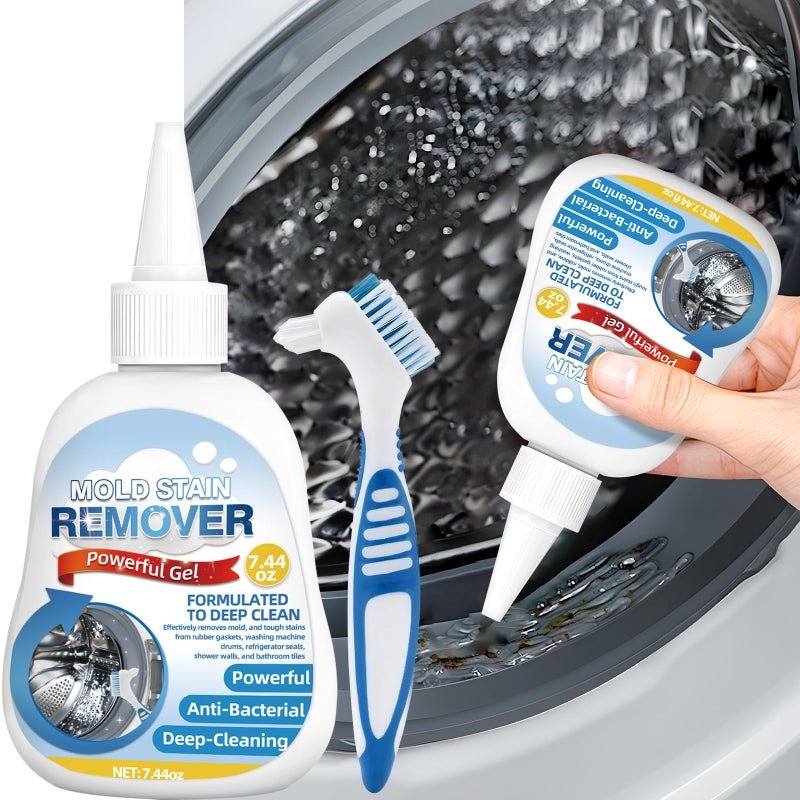 AstraVox Home Remover Gel, Washing Machine Cleaner for Washing Machine Seal, Front Load Washer, Refrigerator Strips, Tile, Home Kitchen Sinks, Toilet, Bathroom (7.44oz) - Image 1